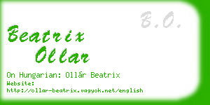 beatrix ollar business card