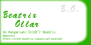 beatrix ollar business card